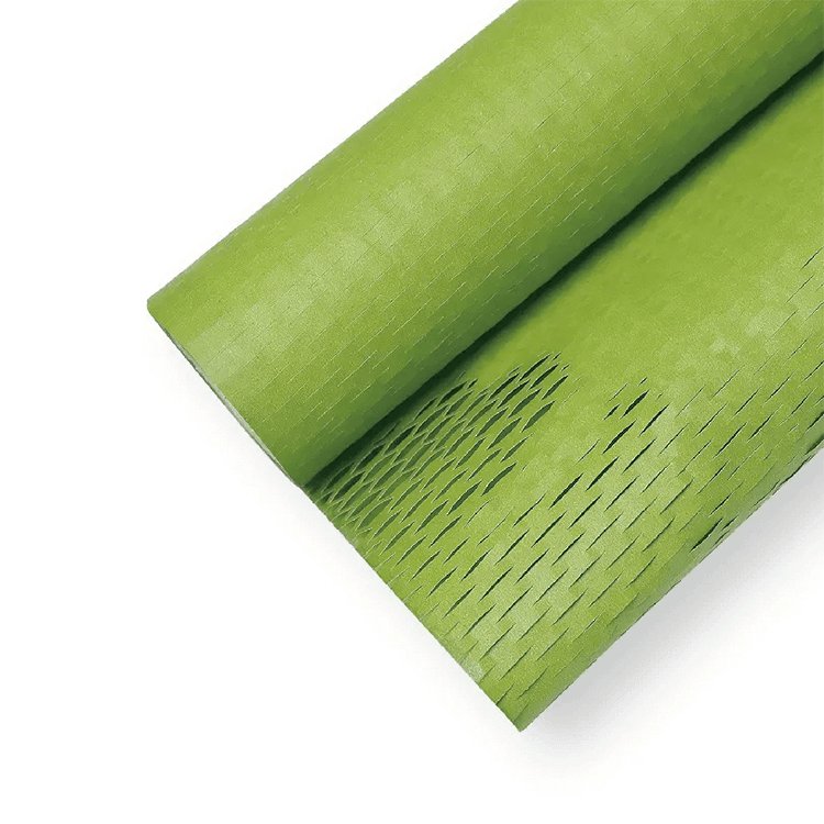 Recyclable Custom Size Multicolor Honeycomb Packaging Paper Pink Honeycomb Cushion Paper Roll Green Honeycomb Kraft Paper