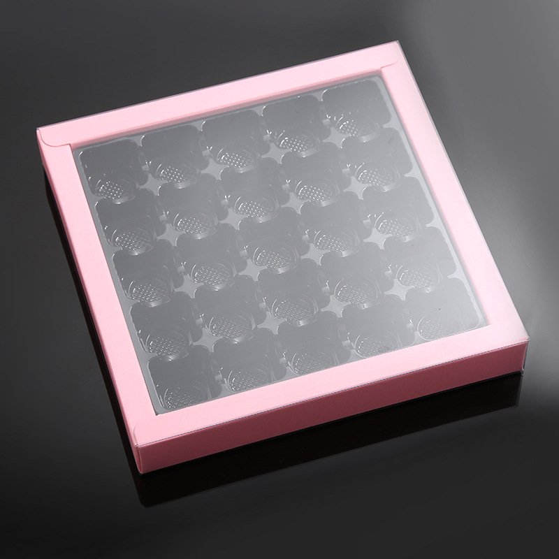 Luxury Custom Handmade 18/25 grid Chocolate Praline Bar Candy Paper Gift Chocolate Packaging Box
