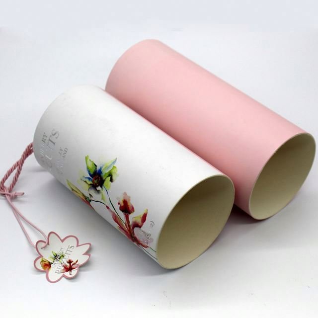 Wholesale custom design round paper cardboard tube food grade cookie packaging box