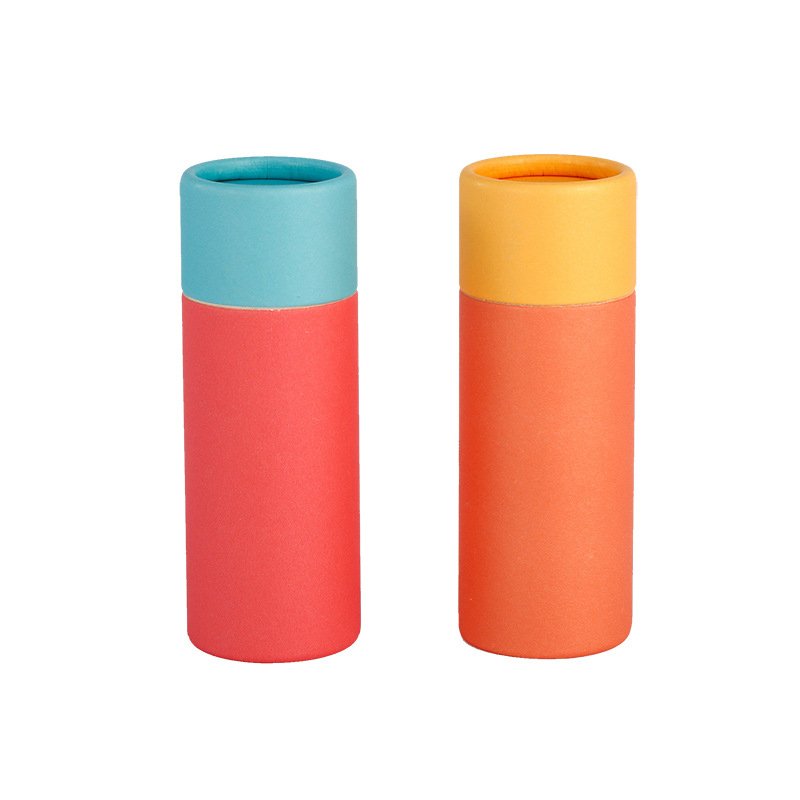 0.3oz Biodegradable Cardboard Push Up Paper Tube For Deodorant Kraft Lip Balm Container Tubes