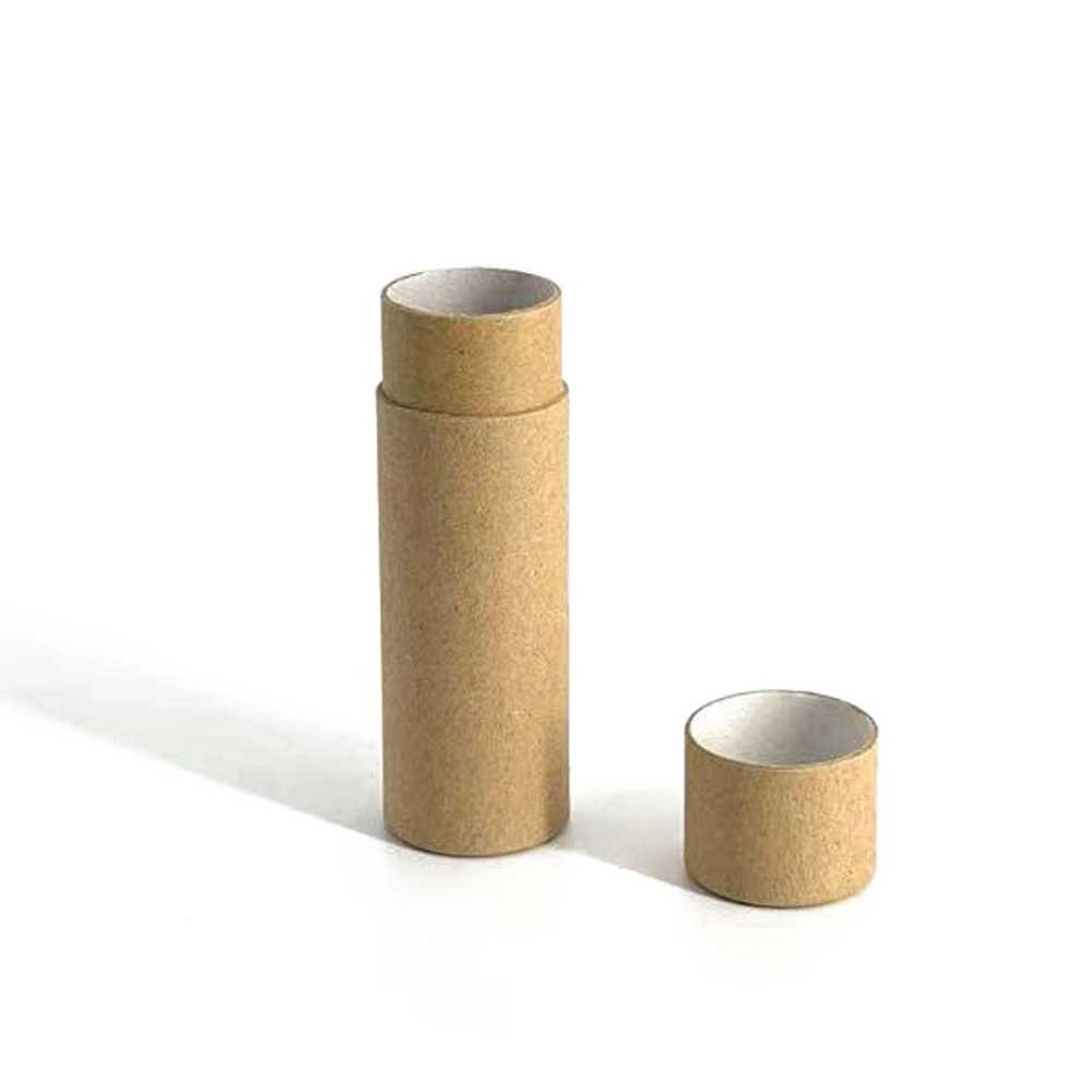 0.3oz Biodegradable Cardboard Push Up Paper Tube For Deodorant Kraft Lip Balm Container Tubes
