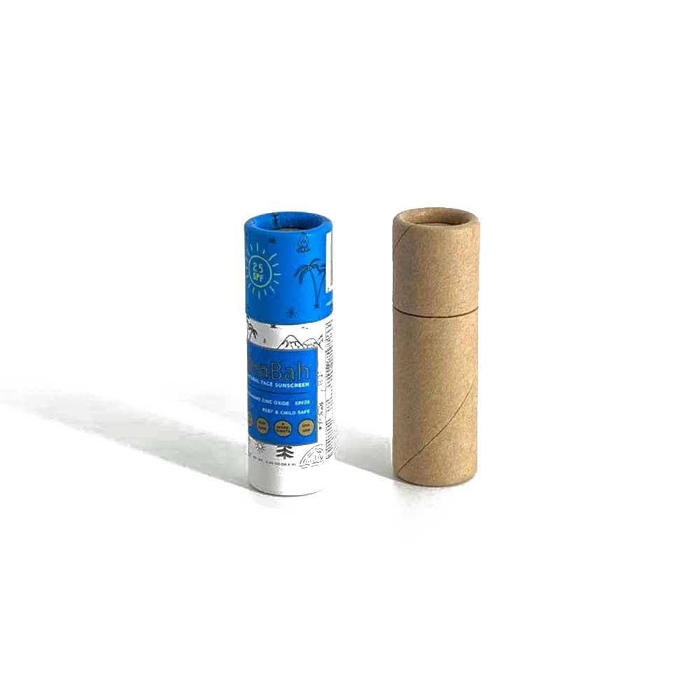 0.3oz Biodegradable Cardboard Push Up Paper Tube For Deodorant Kraft Lip Balm Container Tubes