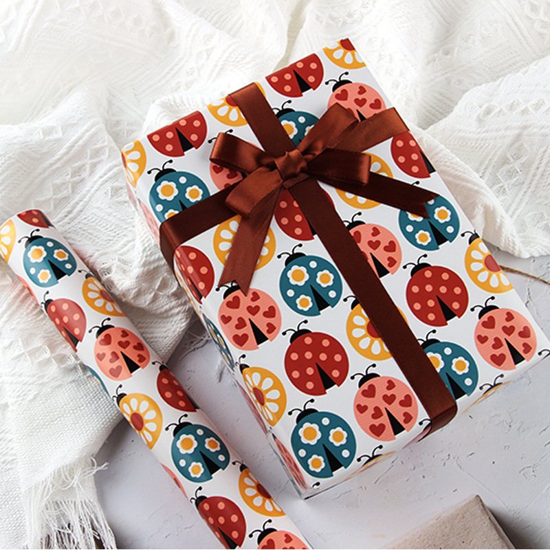 Custom Birthday Gift Wrapping Paper Rolls Papel De Embrulho Wholesale Christmas Wrapping Paper For Packaging