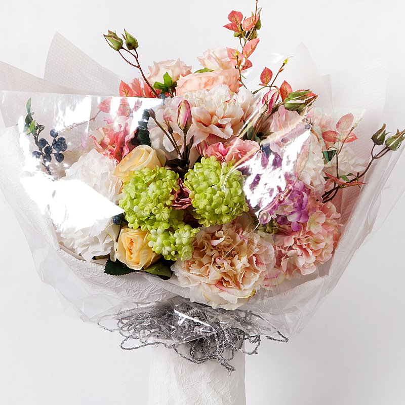 Wholesale Floral Bouquet Wrapping Paper Tissue Clear Transparent White Tissue Paper