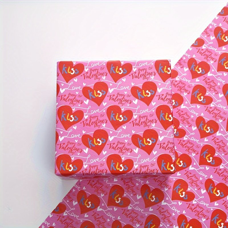 Love Valentine's Day Craft Paper Flowers Gift Packing Wedding Party Decor Supplies Birthday Holiday Gift Packaging Paper,
