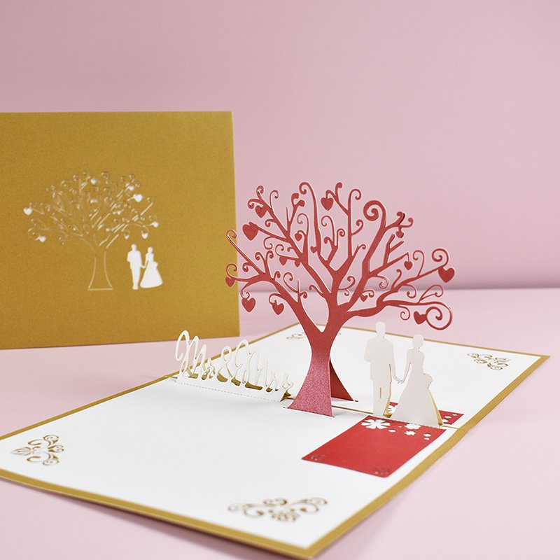 Omet Custom Luxury Designs Paper Samples Carte Couple Romantic Wedding Marriage Invitation Cards With Envelope Weeding Card