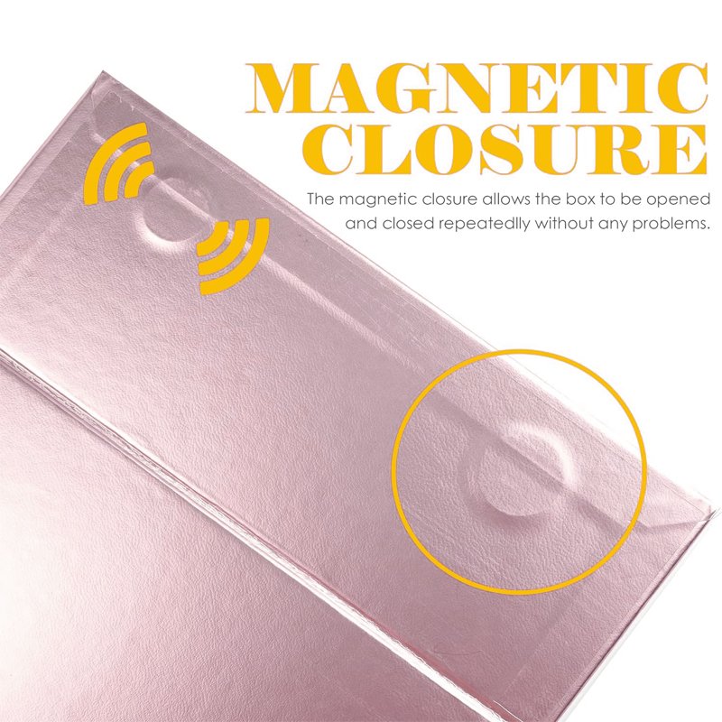 Blank Magnetic Closed Lid Cardboard Gift Boxes Cosmetic Bath Supplies Paper Packaging Rigid Folding Box with Ribbon