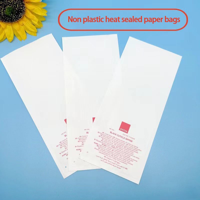 Freeze dried powder facial mask packaging paper bag no plastic white kraft paper bag hotel supplies packaging paper bag