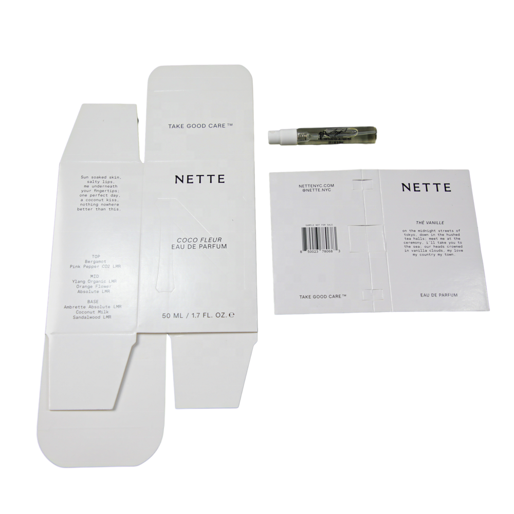 Gift Box Custom Hot Sale Logo Printing Environmental Ivory Board Perfume Gift Set Packaging Paper Box for cosmetics