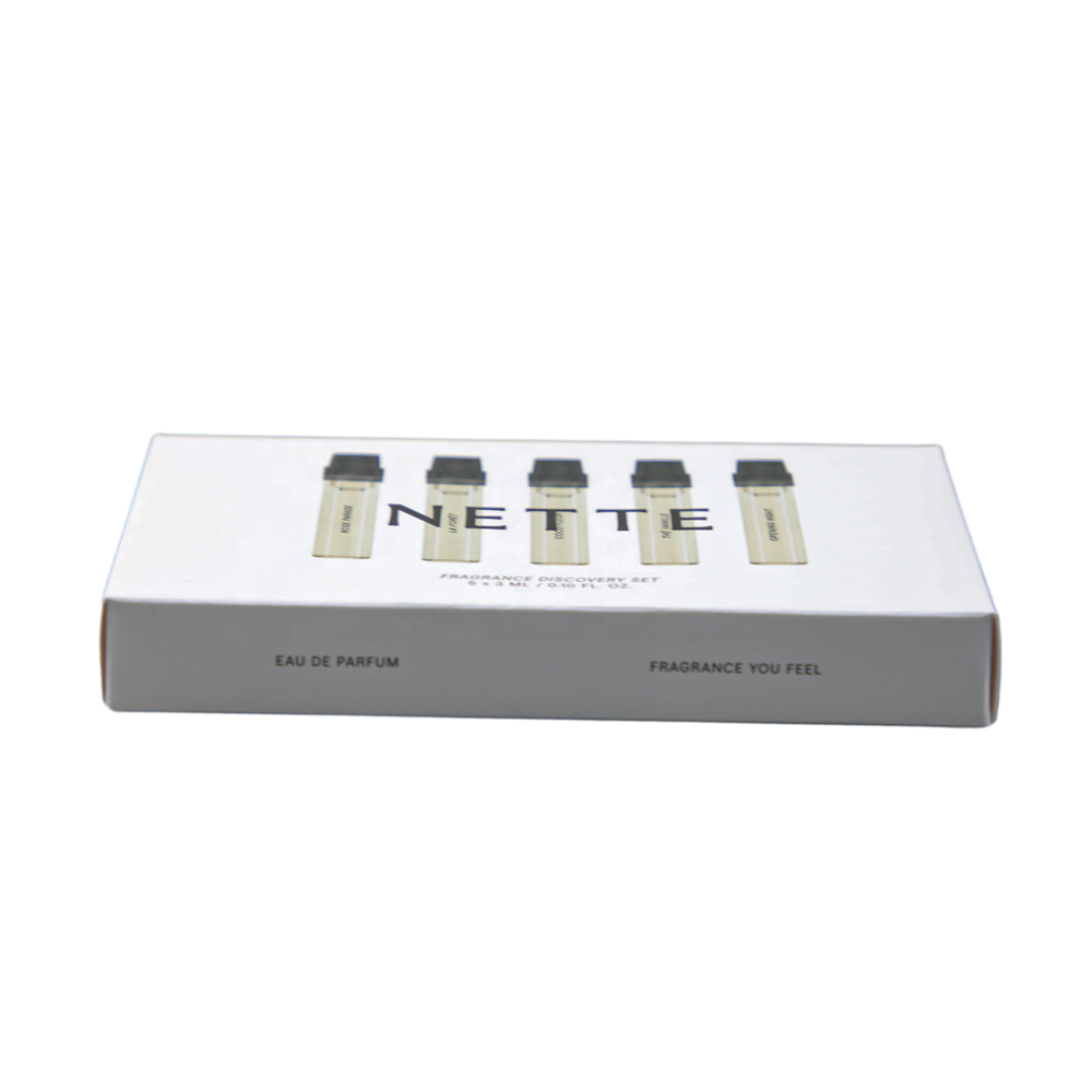 Gift Box Custom Hot Sale Logo Printing Environmental Ivory Board Perfume Gift Set Packaging Paper Box for cosmetics