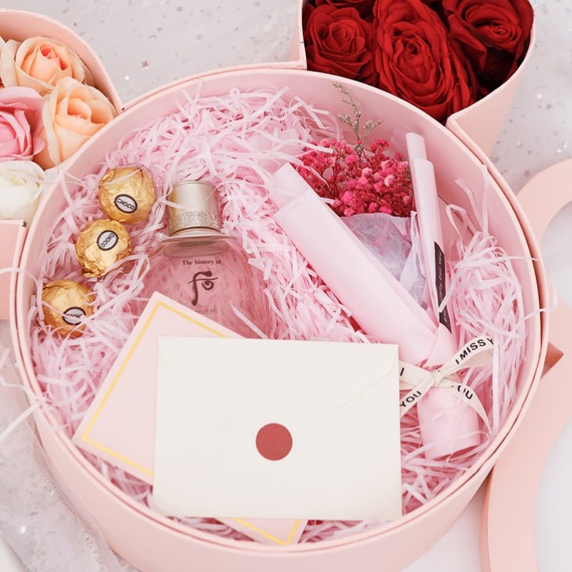Custom Printing Cylinder Tube Box Rigid Cardboard Packaging Paper Gift Boxes with Logo for Perfume / flower Box