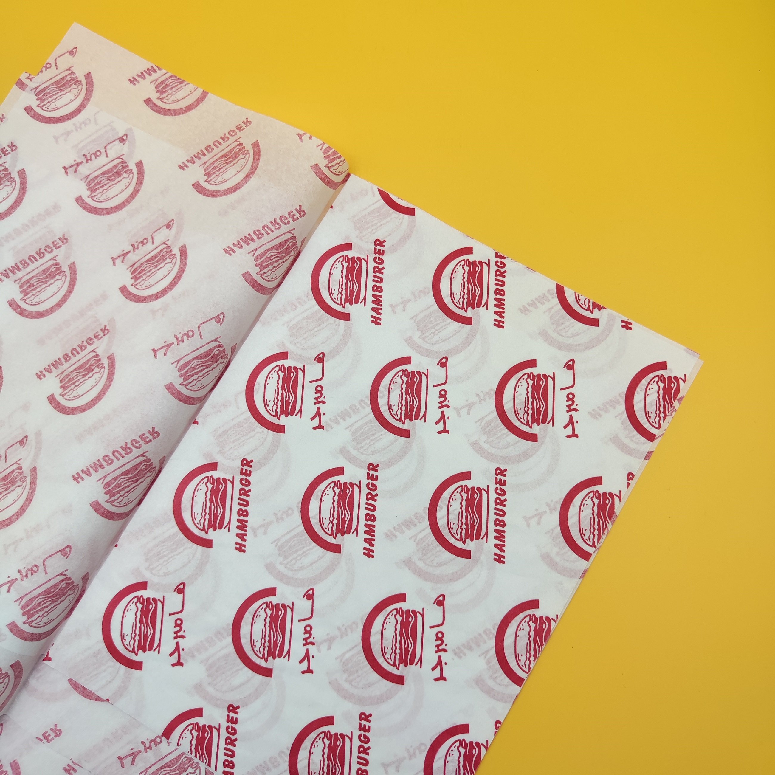 White 40gsm food grade pe coated paper roll printed sheet paper pe coated paper take away sheet