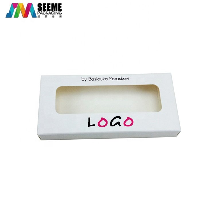 Print Custom Logo Sliver Paper Card Custom Eye Lash Packaging Eyelash Box Paper Box