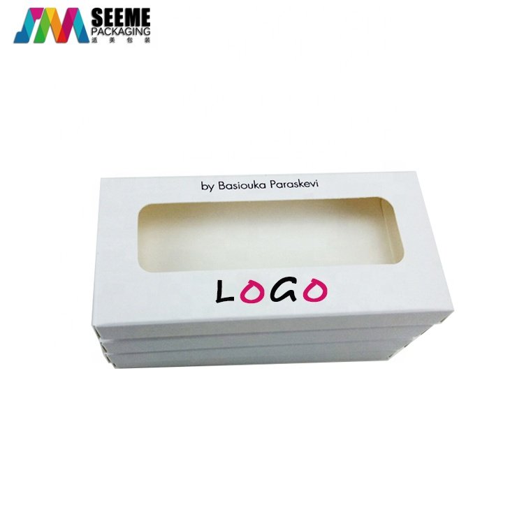 Print Custom Logo Sliver Paper Card Custom Eye Lash Packaging Eyelash Box Paper Box