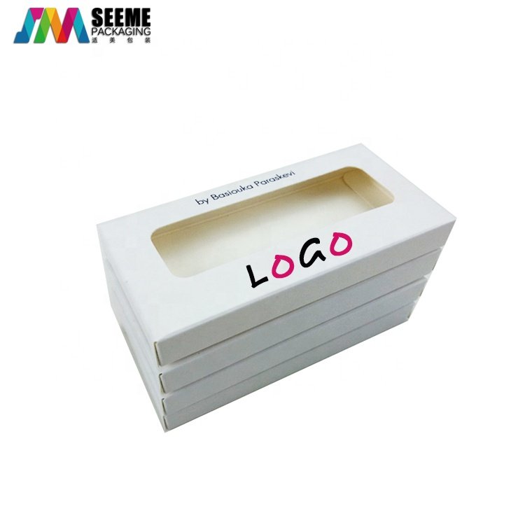 Print Custom Logo Sliver Paper Card Custom Eye Lash Packaging Eyelash Box Paper Box