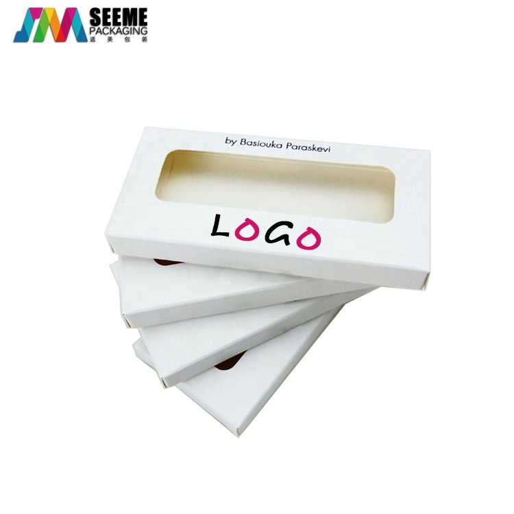 Print Custom Logo Sliver Paper Card Custom Eye Lash Packaging Eyelash Box Paper Box