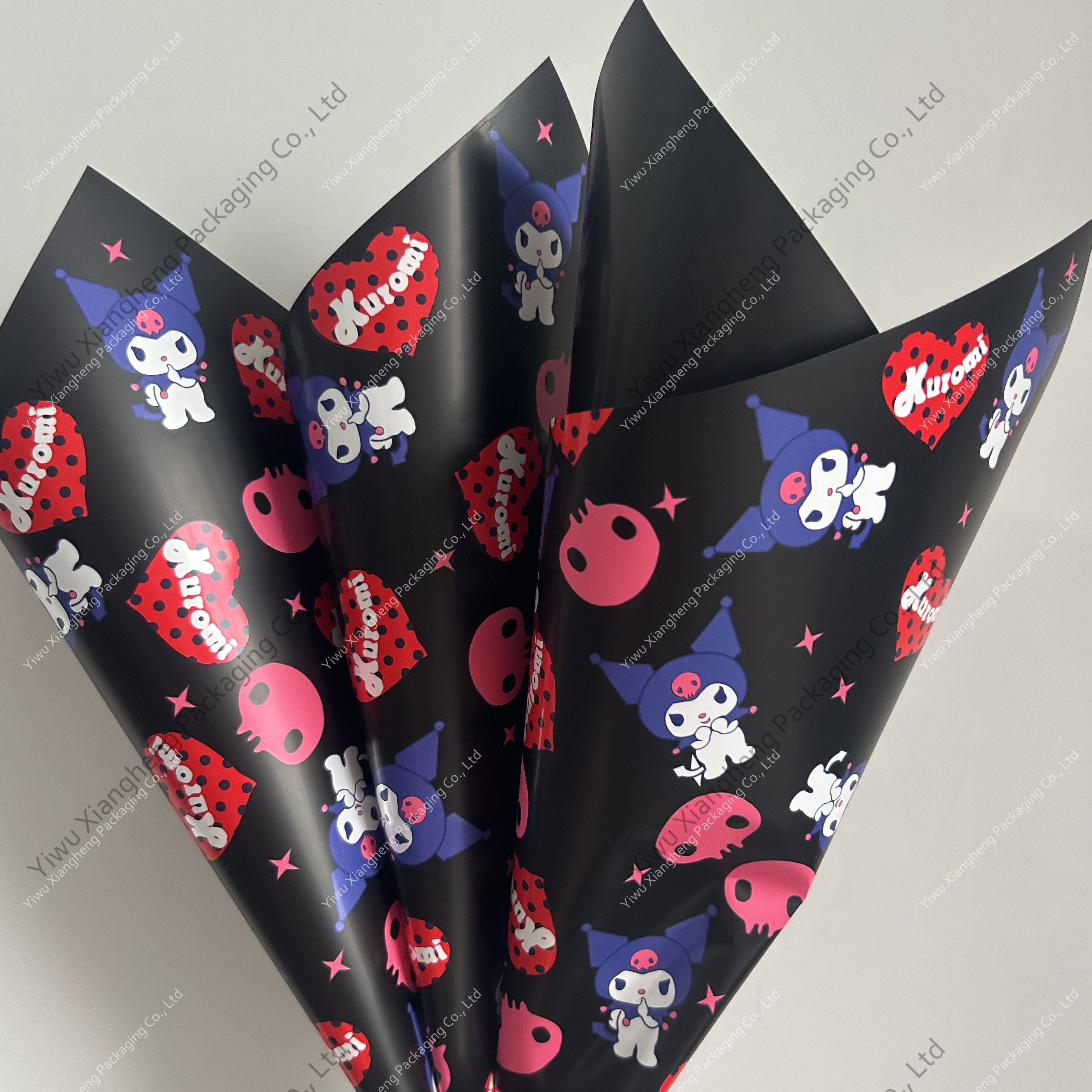 Cheap New Anime Style Cartoon Flower Wrapping Paper Waterproof Cute Best Selling Wrapping Paper For Flowers