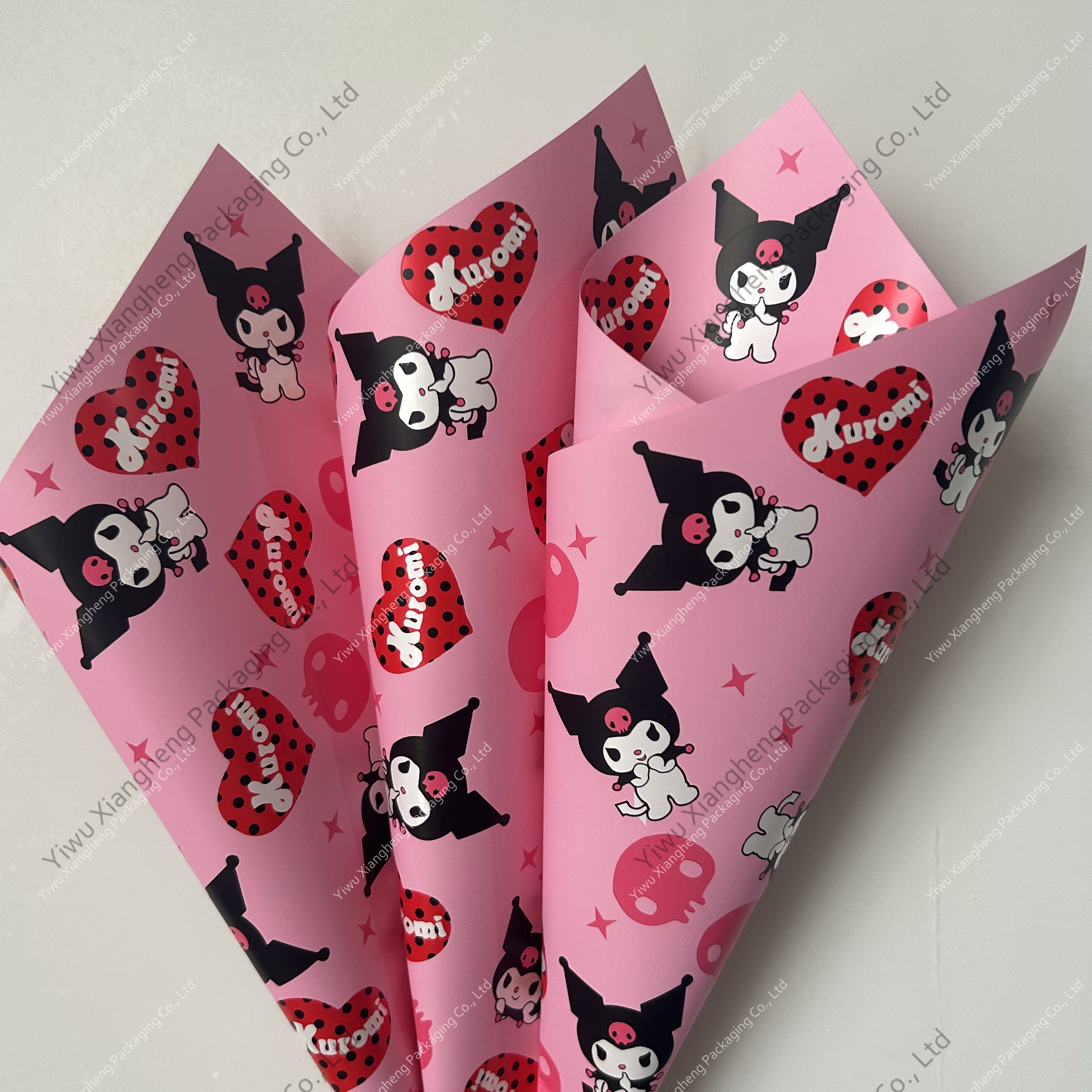Cheap New Anime Style Cartoon Flower Wrapping Paper Waterproof Cute Best Selling Wrapping Paper For Flowers