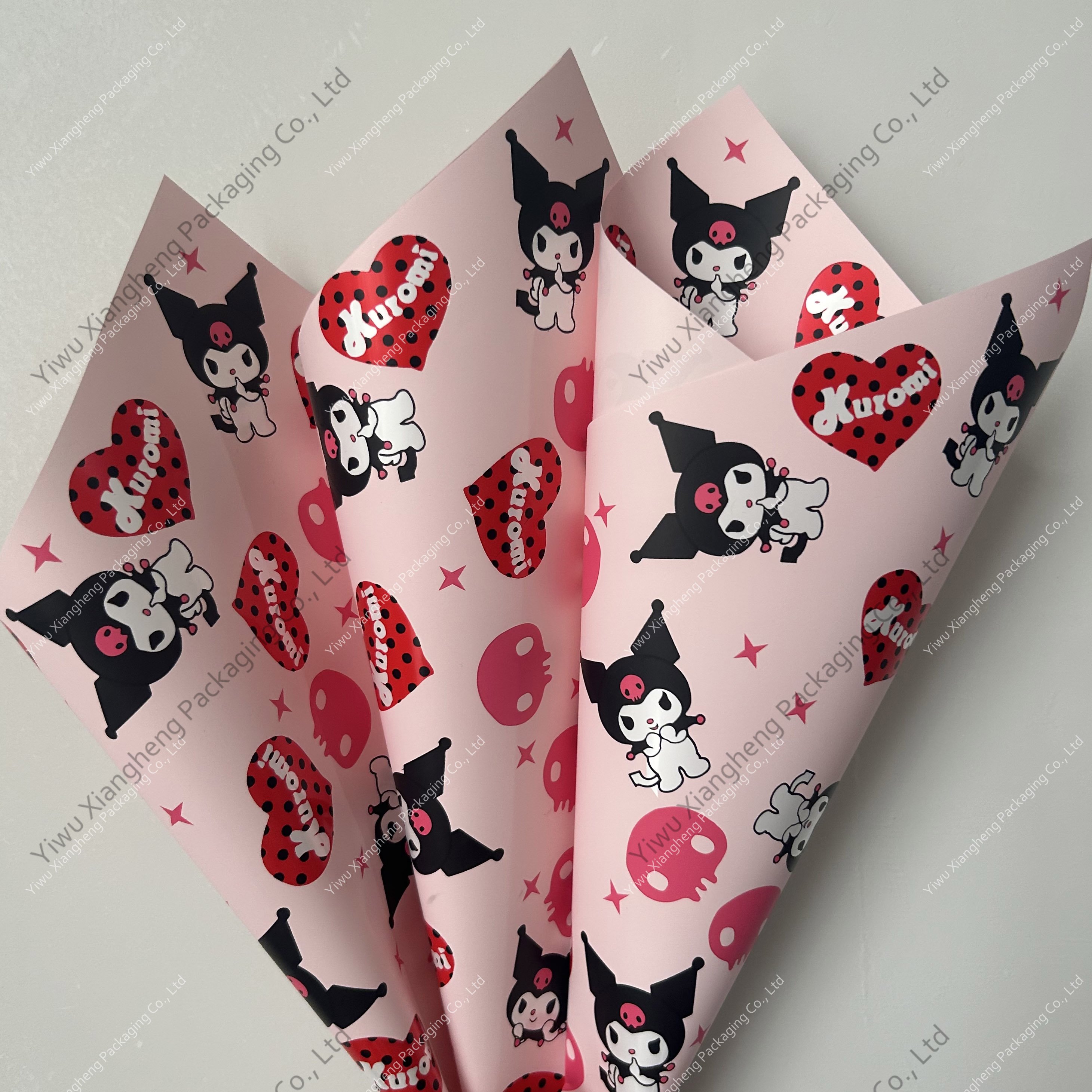 Cheap New Anime Style Cartoon Flower Wrapping Paper Waterproof Cute Best Selling Wrapping Paper For Flowers