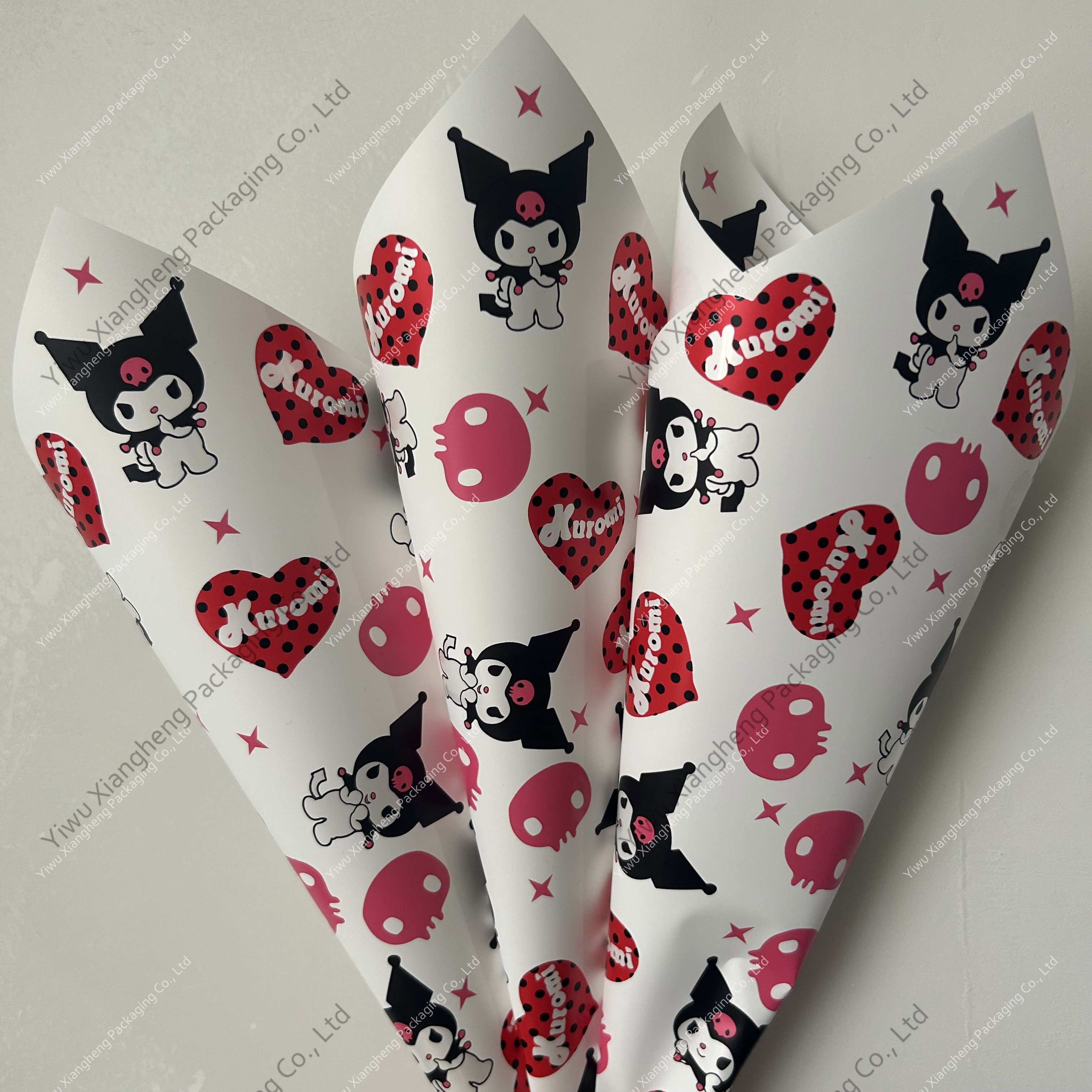 Cheap New Anime Style Cartoon Flower Wrapping Paper Waterproof Cute Best Selling Wrapping Paper For Flowers