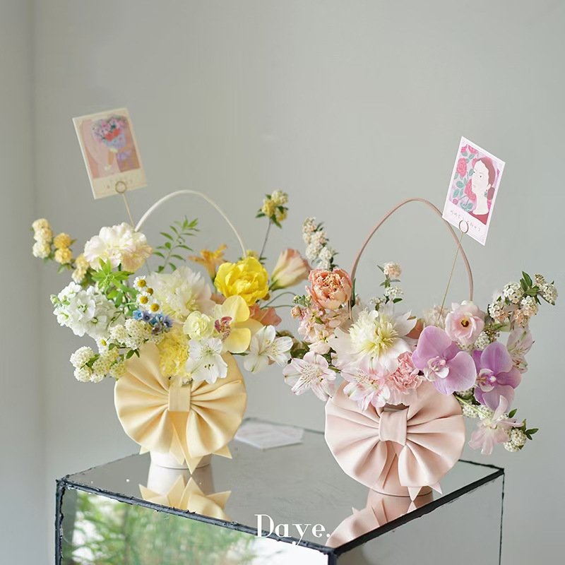 Newest Hot Sale Paper Flower Bags With Flower Packaging