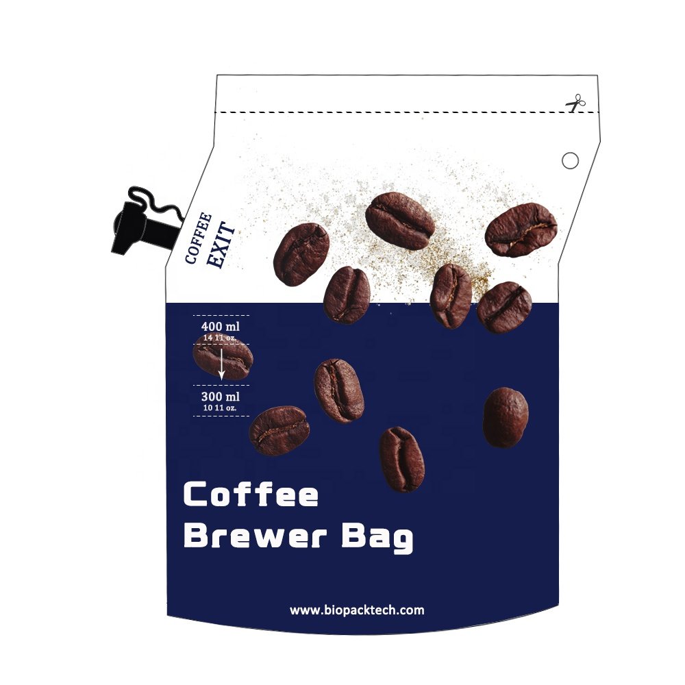 Ready To Ship 300-400ml Coffee Filter Bag Biodegradable Coffee Drip Bag Coffee Brewer Bag
