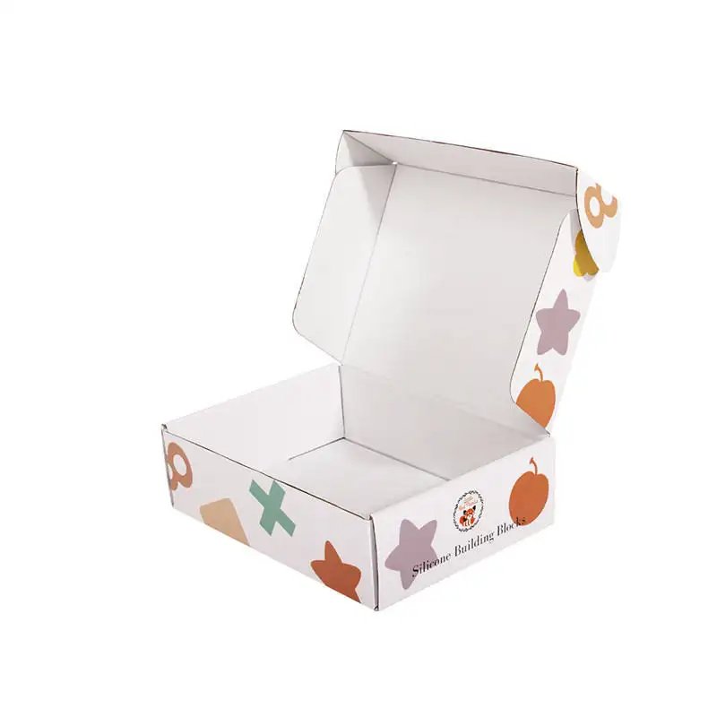 Customized wholesale cute printed eco-friendly flip cardboard packaging gift box
