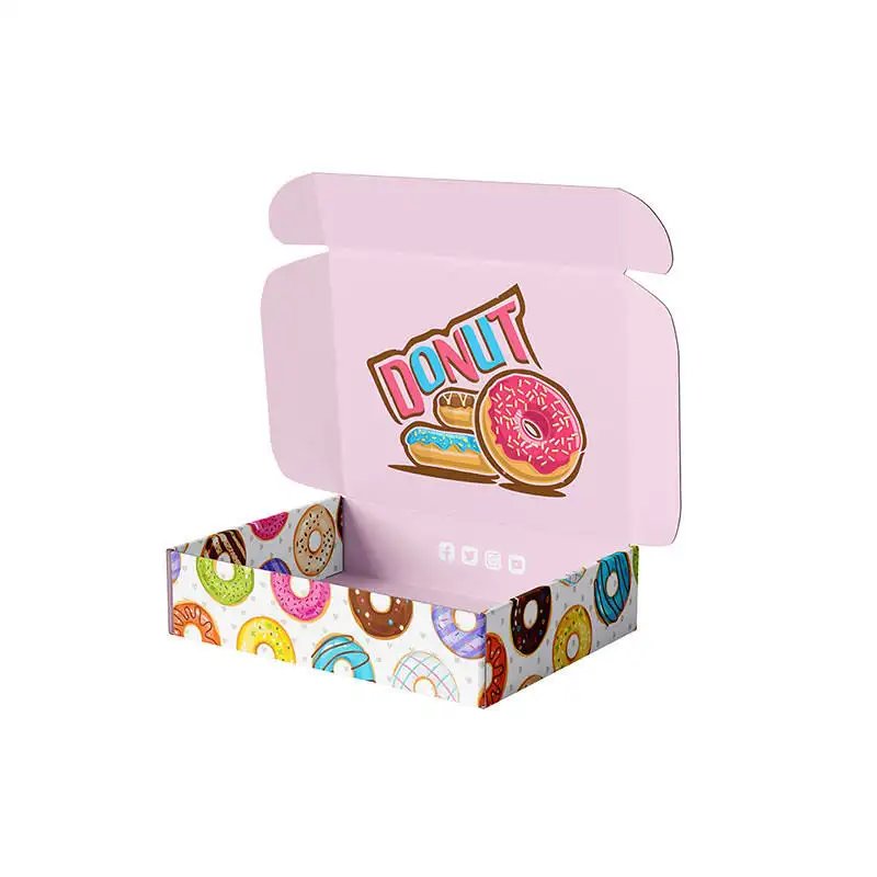 Customized wholesale cute printed eco-friendly flip cardboard packaging gift box