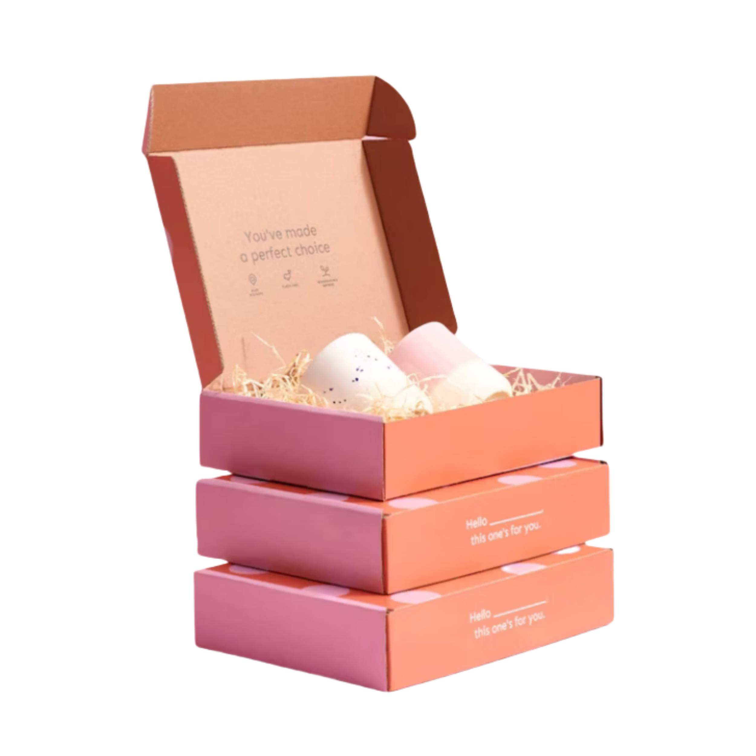 Custom Inside and Outside Printing Shipping Corrugated Paper Box for Online Sales Packaging