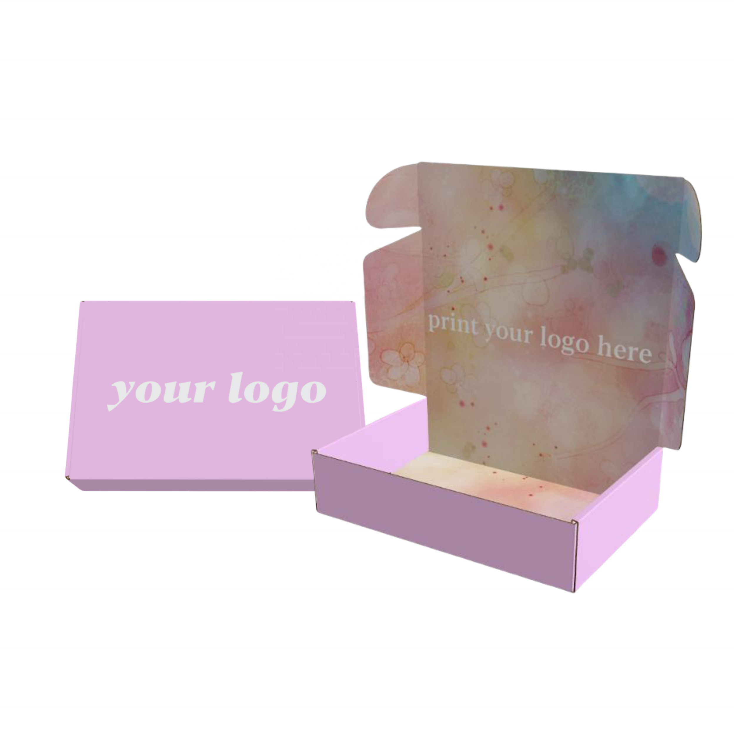 Custom Inside and Outside Printing Shipping Corrugated Paper Box for Online Sales Packaging