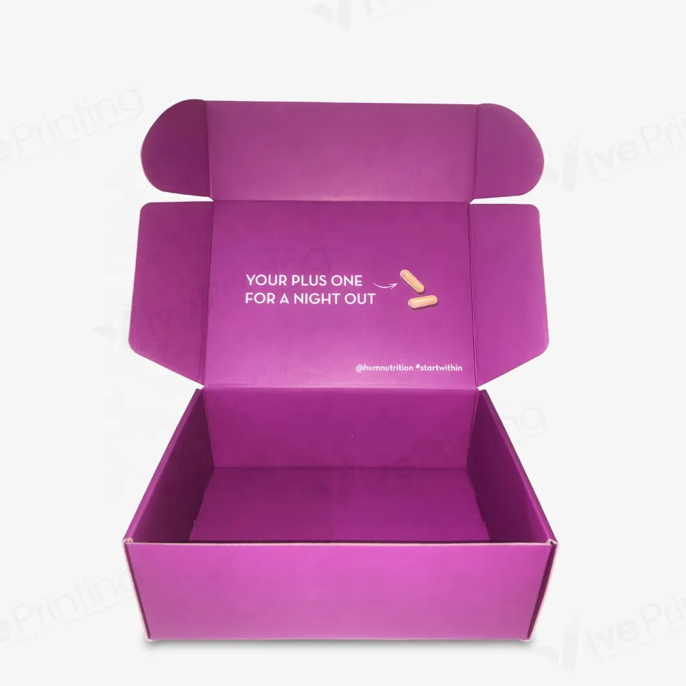 Custom Inside and Outside Printing Shipping Corrugated Paper Box for Online Sales Packaging