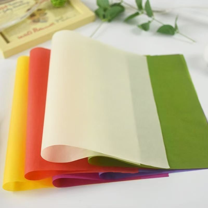 Custom Logo Printed Food-Grade Greaseproof Wrapping Paper Thick Coating Oil-Proof Uncoated Resin Donut Hamburger Pizza Packaging