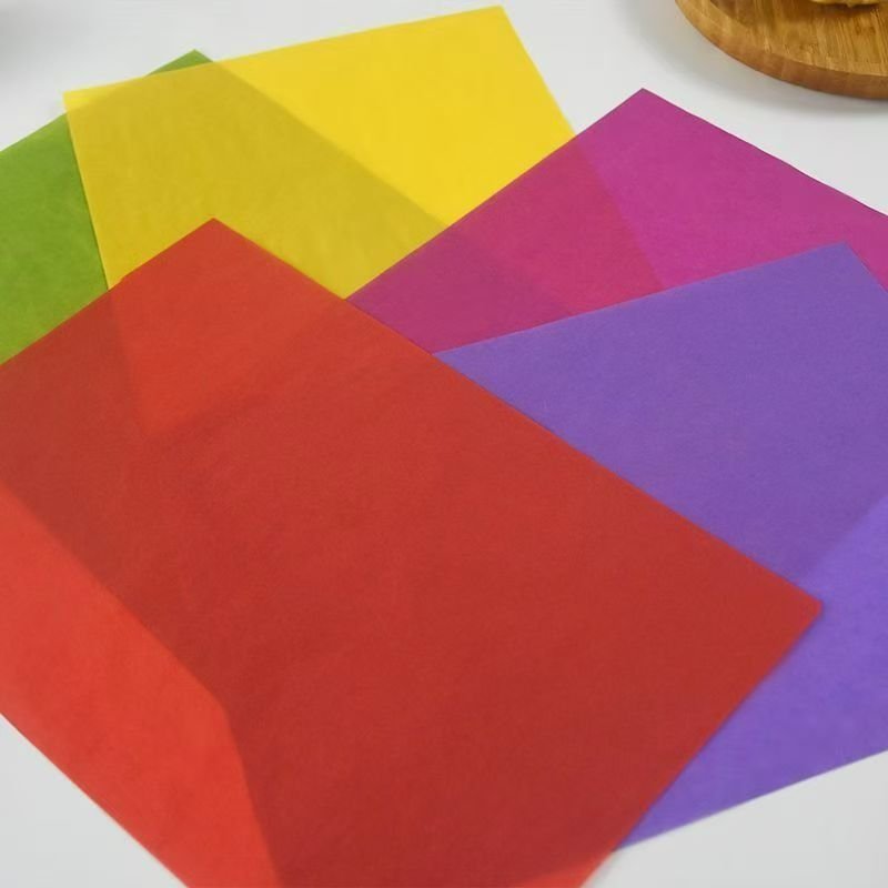 Custom Logo Printed Food-Grade Greaseproof Wrapping Paper Thick Coating Oil-Proof Uncoated Resin Donut Hamburger Pizza Packaging