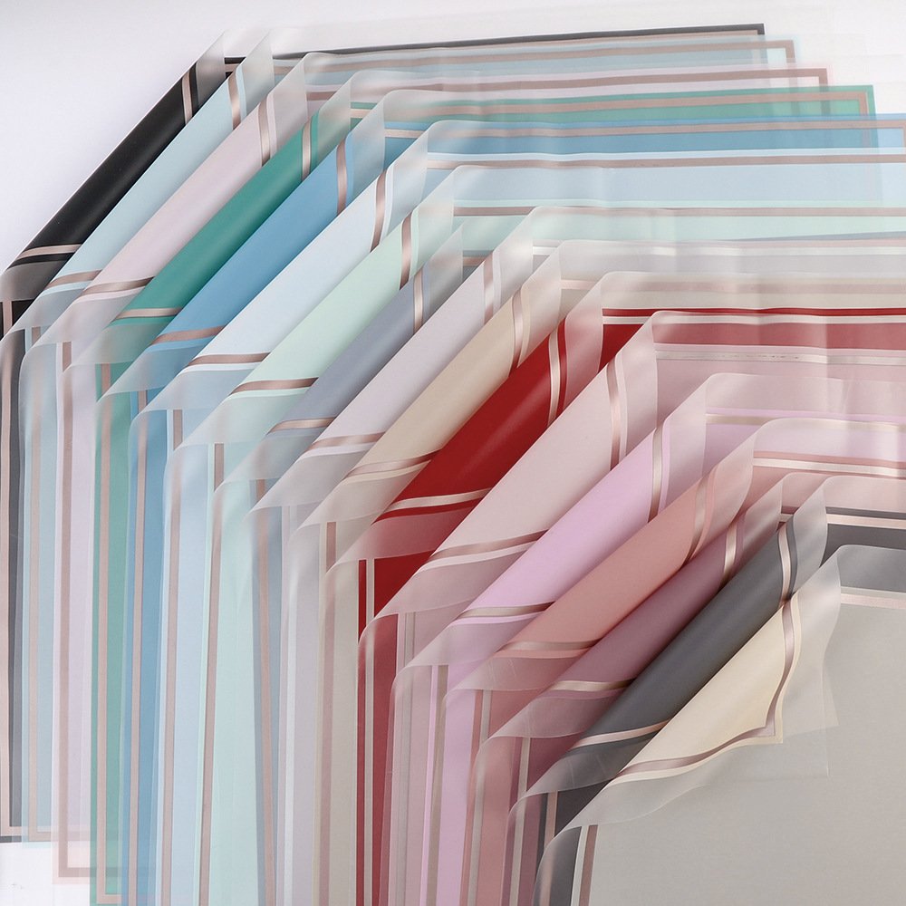 Korean-inspired Solid Color Mist Paper New Flower Packaging for DIY Flower Shop Wrapping Wholesale Bouquet Packaging Paper