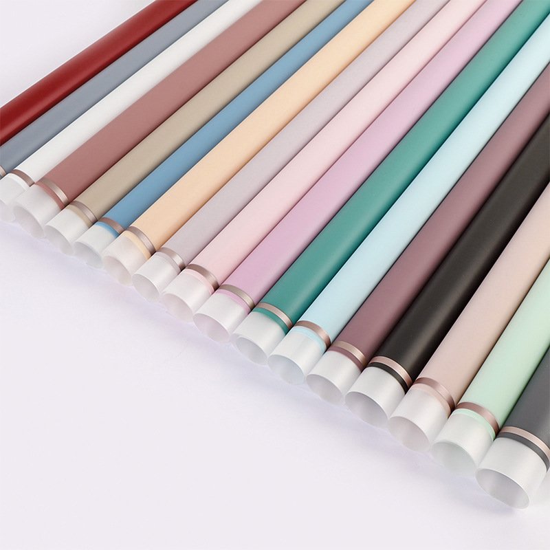 Korean-inspired Solid Color Mist Paper New Flower Packaging for DIY Flower Shop Wrapping Wholesale Bouquet Packaging Paper