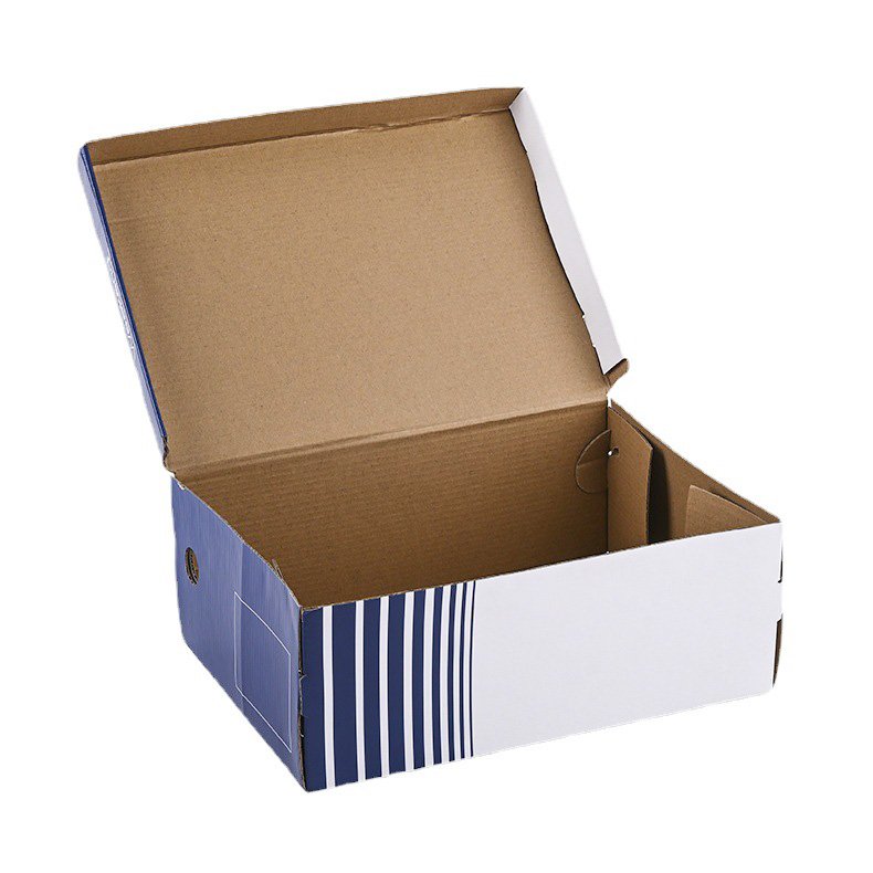Eco-Friendly Recycled Kraft Paper Cardboard Packaging Box Corrugated Shipping Shoe Box