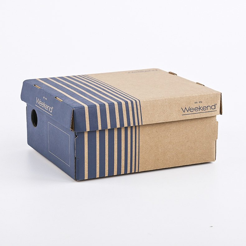 Eco-Friendly Recycled Kraft Paper Cardboard Packaging Box Corrugated Shipping Shoe Box