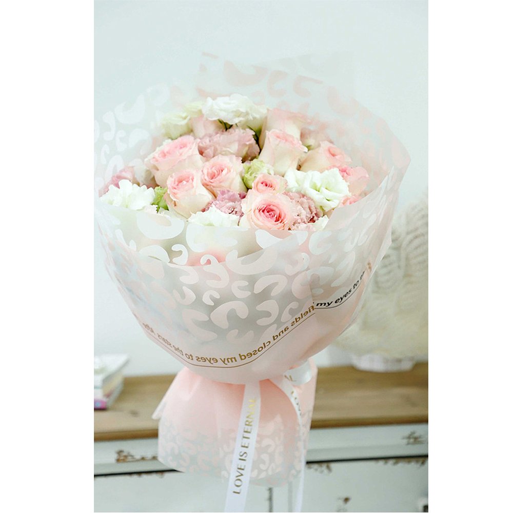 Fresh and Colorful Leopard Print Series Flower Packaging Paper Waterproof Gift Wrapping Paper Roll