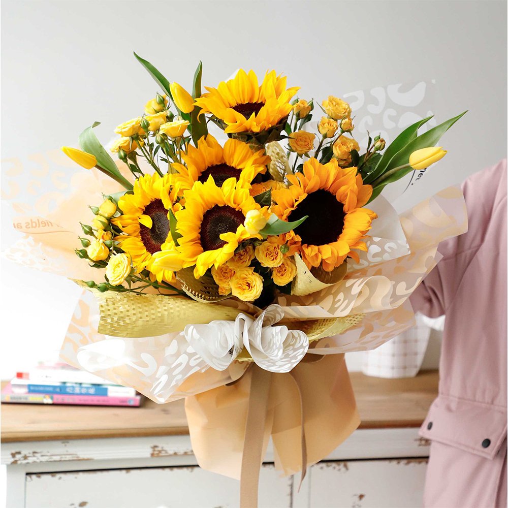 Fresh and Colorful Leopard Print Series Flower Packaging Paper Waterproof Gift Wrapping Paper Roll