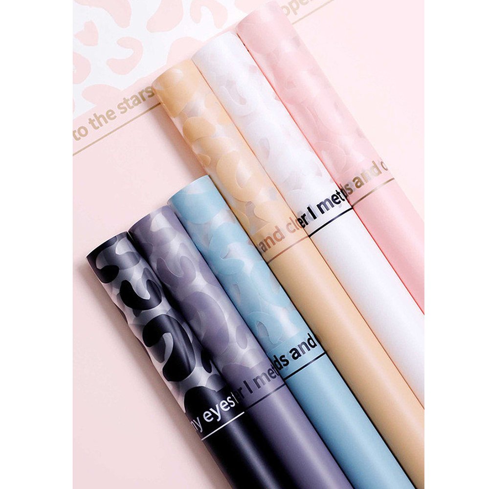 Fresh and Colorful Leopard Print Series Flower Packaging Paper Waterproof Gift Wrapping Paper Roll