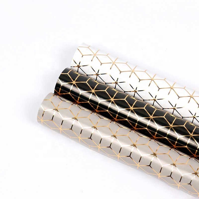 Muslim Ramadan Eid Mubarak Packaging Paper Roll Gold Stamping Foil Striped Dots Star Gift Box Wrapping Paper