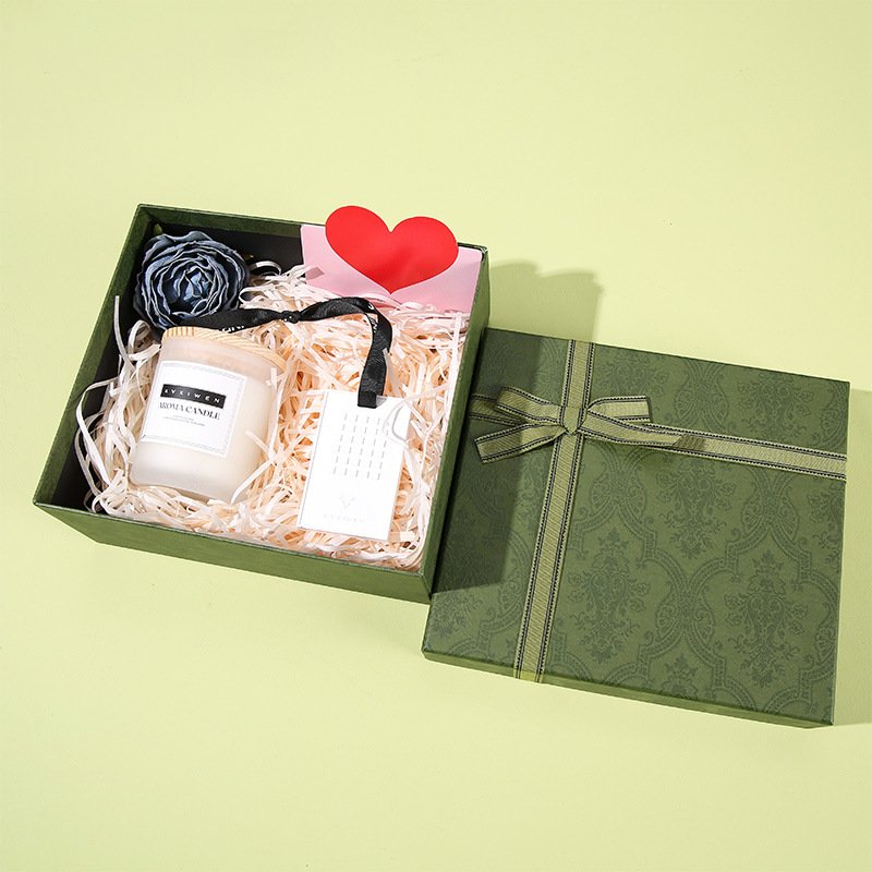 Wholesale New Design Brand Paperboard Packaging Box Custom Logo Green Jewelry Cosmetic Gift Boxes