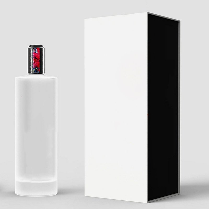 Free sample luxury design matte rigid custom folding magnetic adhesive carton single wine Champagne bottle box sturdy packaging