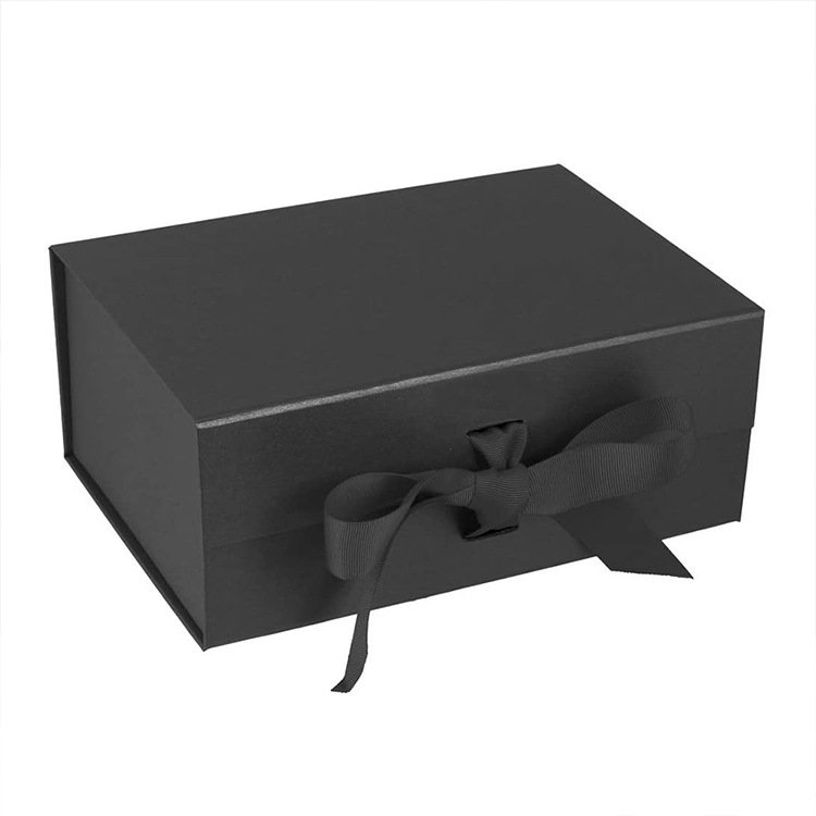 Hot selling luxury packaging magnetic gift box with ribbon customized multicolor storage box surprise jewlery box packaging