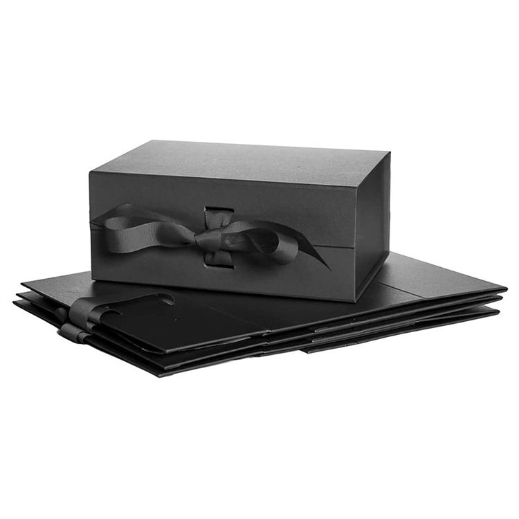 Hot selling luxury packaging magnetic gift box with ribbon customized multicolor storage box surprise jewlery box packaging