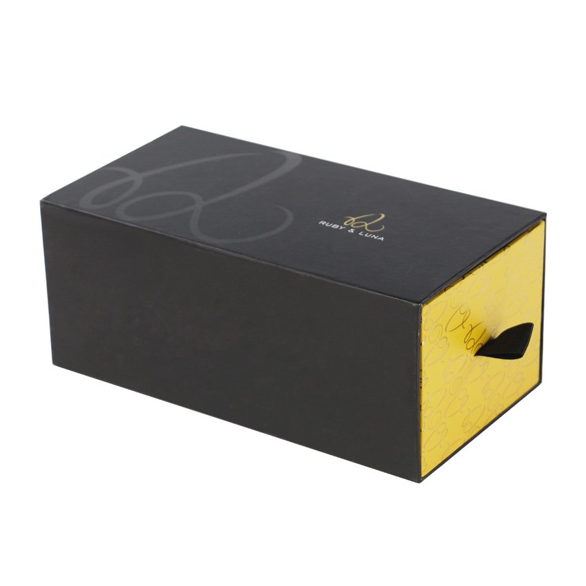 Custom Logo Eco Friendly Cardboard Ribbon Sliding Drawer Gift Cosmetics Packaging Paper Box