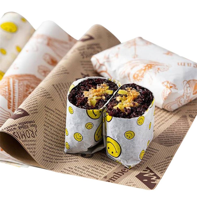 Biodegradable Custom Sandwich Pizza Wrapping Paper, Cheap Food Wrapping Paper With Your Logo