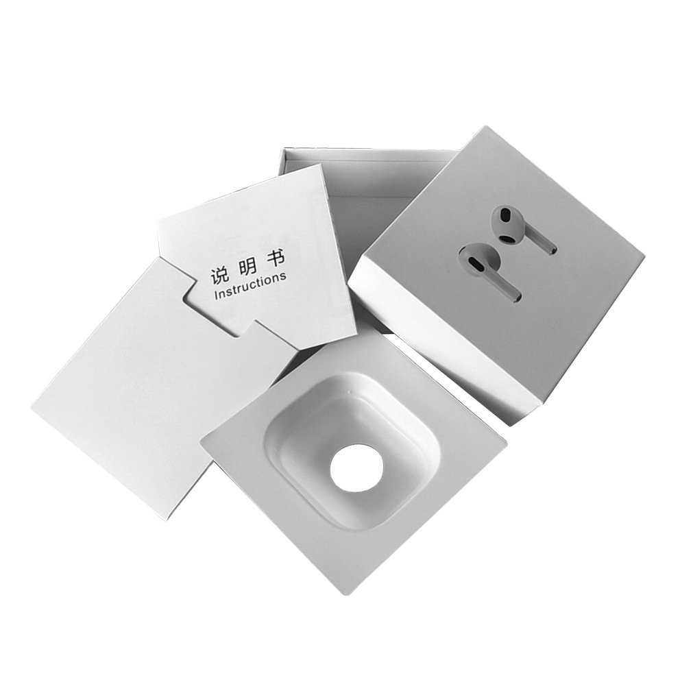 Lip And Base Box Package Box Eco Friendly Electronic Headphone Wired Headphone Earphones Packing Box For Electronic Product