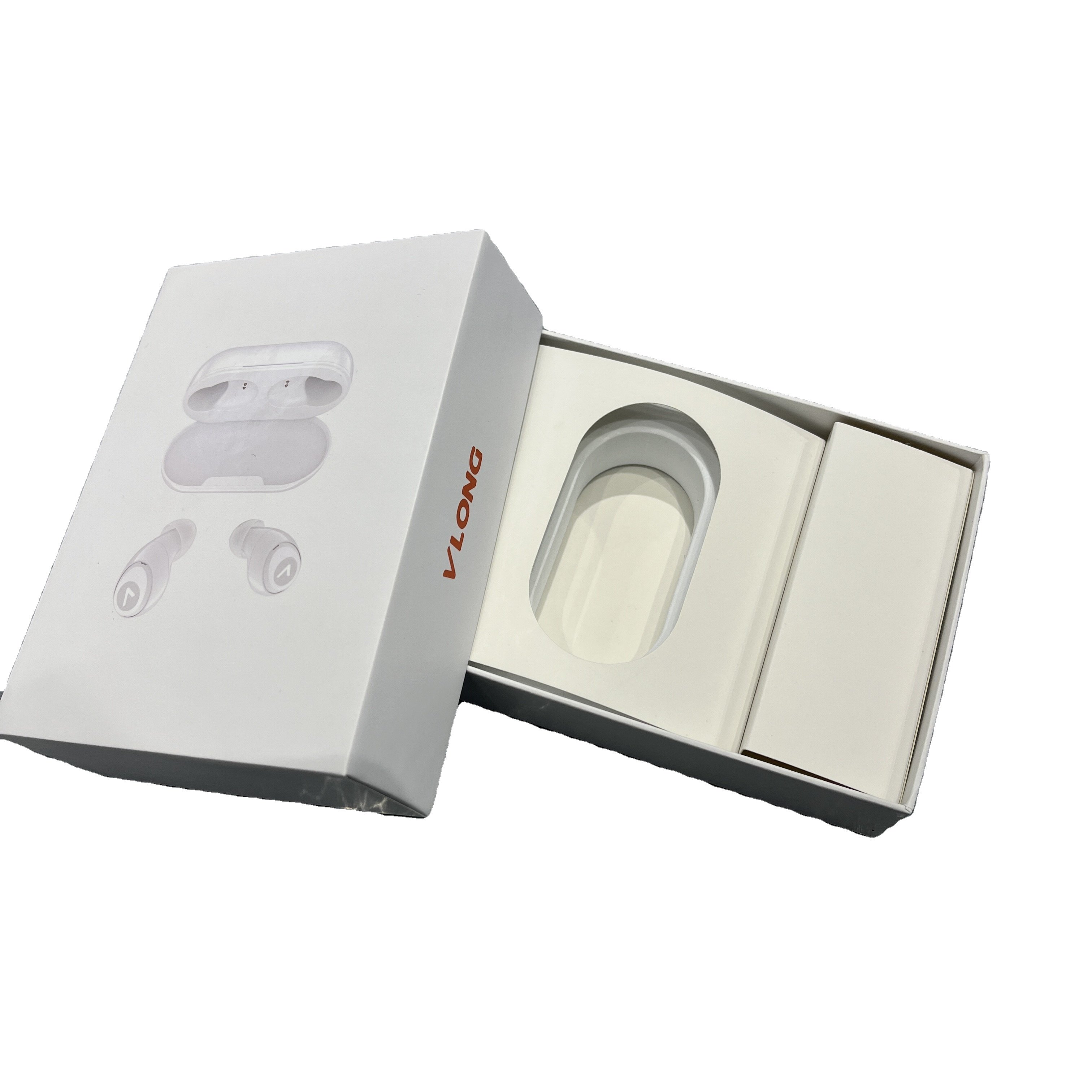Lip And Base Box Package Box Eco Friendly Electronic Headphone Wired Headphone Earphones Packing Box For Electronic Product