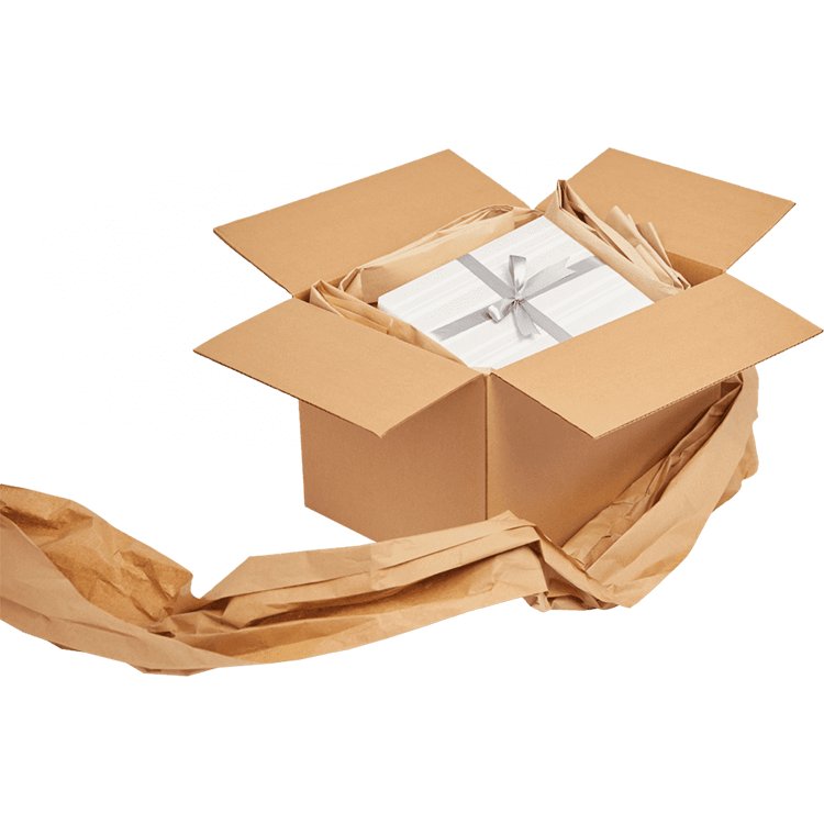 High Productivity Fanfiild paper Filling Material Package Cushion Eco Friendly Void Fill Paper Packaging Foldable Kraft Paper